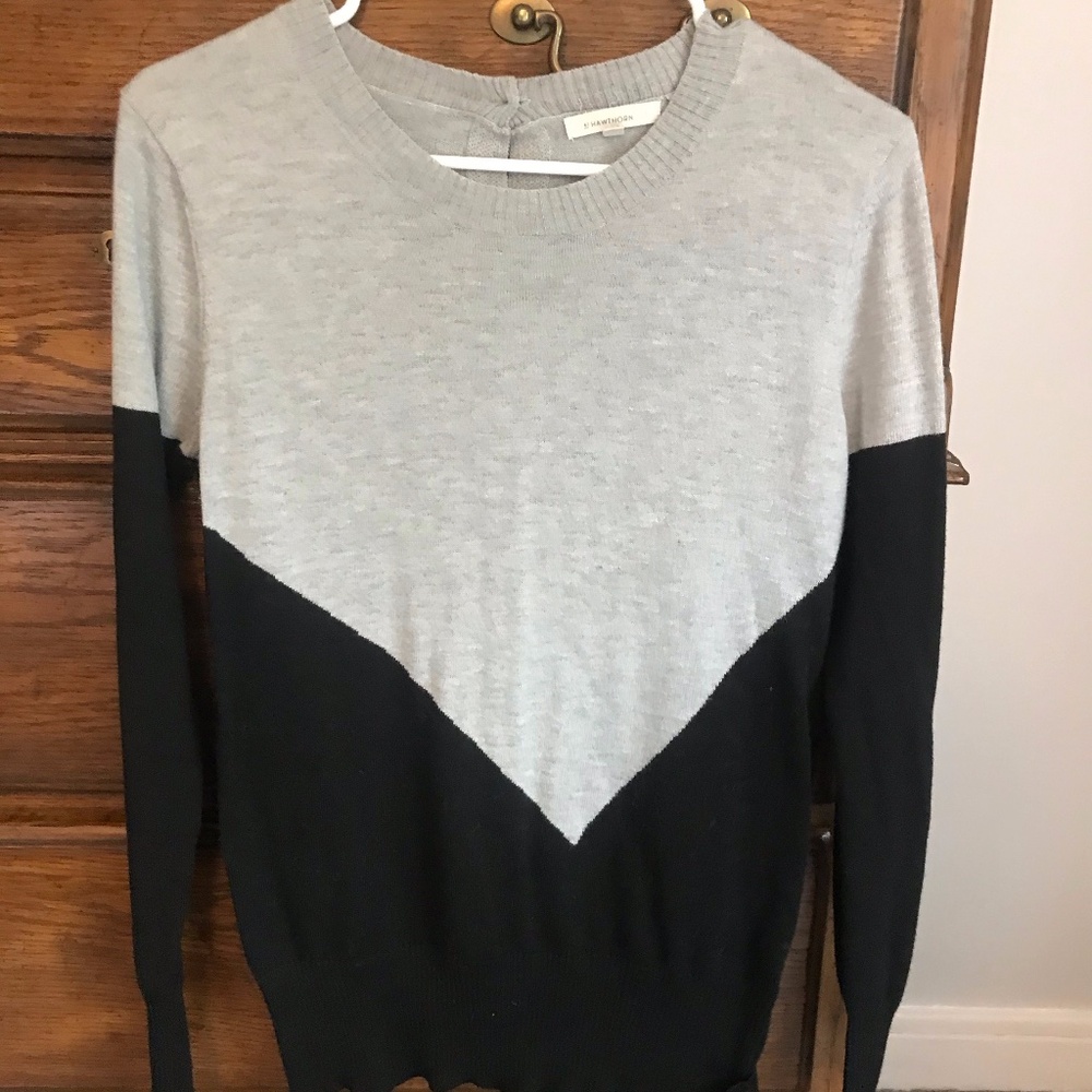 Black and grey sweater
